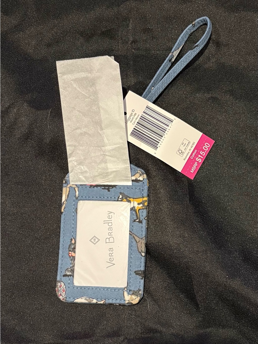 Vera Bradley Cat Luggage Tag - NEW - Picture 2 of 2